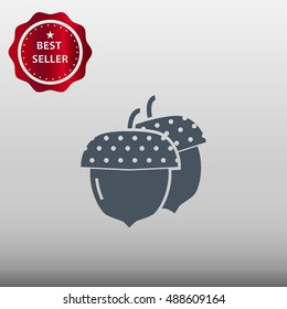Acorn Vector Icon Illustration