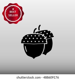 Acorn Vector Icon Illustration