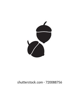 Acorn vector icon isolated on white background