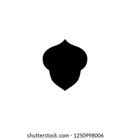 acorn vector icon. acorn sign on white background. acorn icon for web and app