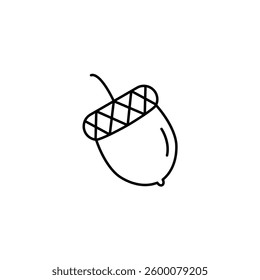 Acorn vector line icon icons design