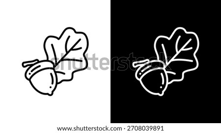 Acorn White Icon Set Design