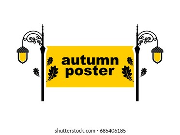 Acorn-lantern icon or logo in modern line style. Vector illustration on a white background.