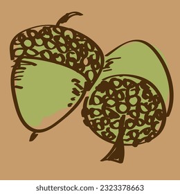 acorns forest fruits for animals