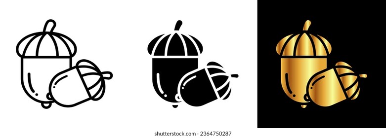 Acorns Icon, an icon featuring acorns, symbolic of nature, growth, and the beauty of the forest.