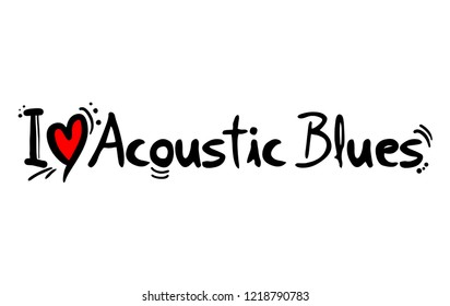 acoustic blues music style love message