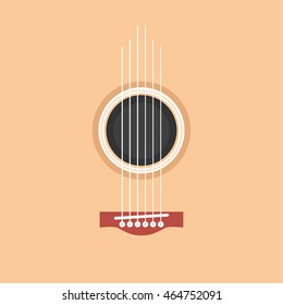 An acoustic guitar background