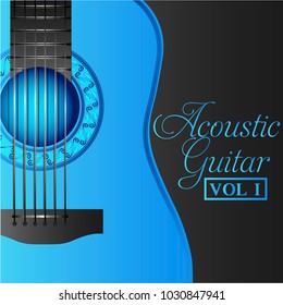 Acoustic Guitar Blue Vol 1 Album Cover .eps 10
