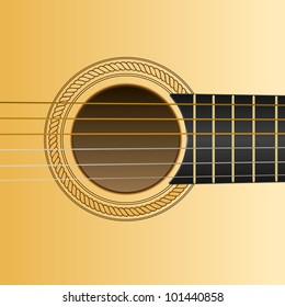acoustic guitar close-up