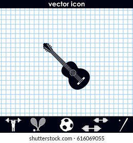 Acoustic guitar icon.