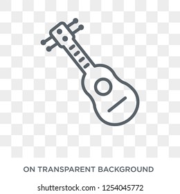 Acoustic Guitar icon. Acoustic Guitar design concept from Music collection. Simple element vector illustration on transparent background.
