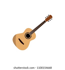 acoustic guitar icon vector