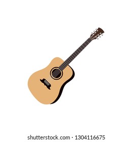 Acoustic Guitar icon vector
