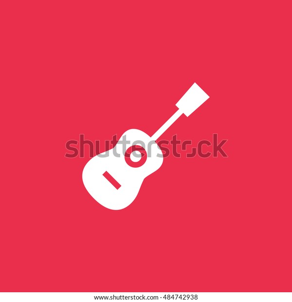 Download Acoustic Guitar Icon Vector Clip Art Stock Vector Royalty Free 484742938