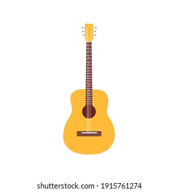 Acoustic Guitar Instrument Musical Icon Vector Illustration Design