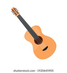 acoustic guitar instrument musical icon vector illustration design