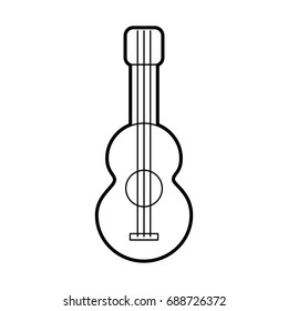 acoustic guitar isolated icon