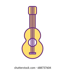 acoustic guitar isolated icon