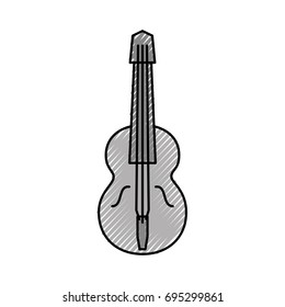 acoustic guitar isolated icon