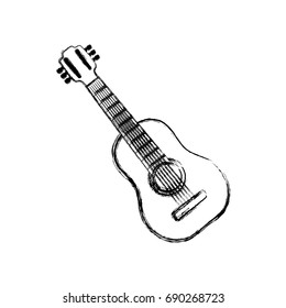 Acoustic guitar music instrument