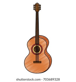 Acoustic guitar music instrument