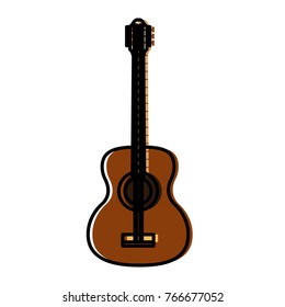 Acoustic guitar music instrument