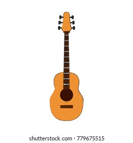 Acoustic guitar music instrument