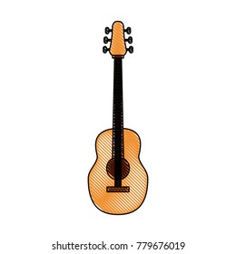 Acoustic guitar music instrument