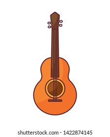 acoustic guitar music isolated icon