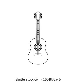 acoustic guitar music trendy flat design