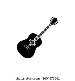 acoustic guitar music trendy flat design