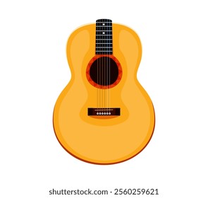 Acoustic guitar musical instrument font 8 digit symbol. Musician acoustic equipment English ABC isolated vector eight digit, string guitar musical instrument alphabet numeral symbol or font number