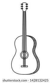 acoustic guitar musical instrument icon