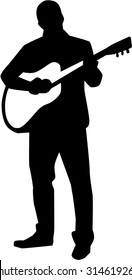 Acoustic guitar player