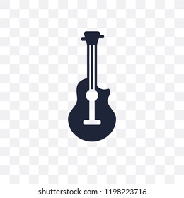Acoustic Guitar transparent icon. Acoustic Guitar symbol design from Music collection. Simple element vector illustration on transparent background.
