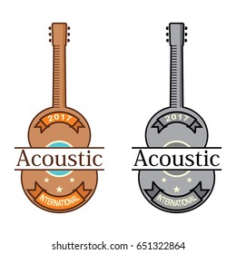 Acoustic Guitar Vector. 