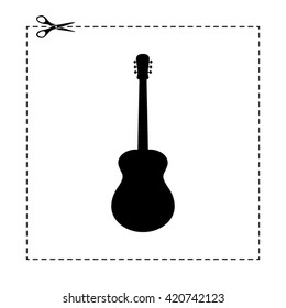 acoustic guitar vector icon
