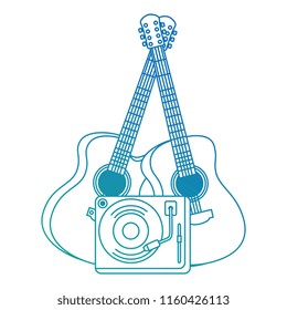 acoustic guitars with turntable