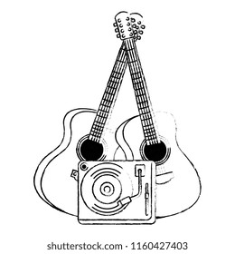 acoustic guitars with turntable