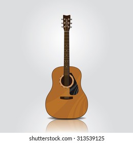 acoustic guitar,vector