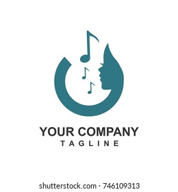 acoustic music logo and icon