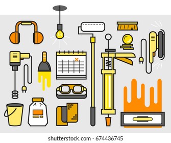 Acoustic protection. Cleaning of working premises. Personal protective equipment. Preliminary estimate. Sale of building materials and instruments. Turnkey work. Types of repair work. Hire a brigade.