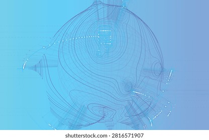 Acoustic Resonance Chladni Wave Pattern for Modern Tech Design and Digital Sound Art Backdrops