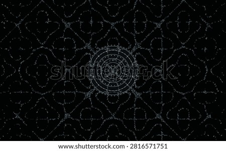 Acoustic Resonance Chladni Wave Pattern for Modern Tech Design and Digital Sound Art Backdrops