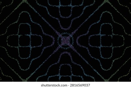 Acoustic Resonance Wave Network Pattern for Advanced Digital Sound Design Backdrops