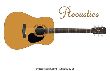 Acoustic signature guitar for the musician