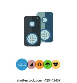 Acoustic speakers icon
