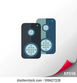 Acoustic speakers icon
