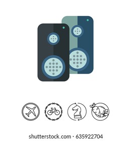 Acoustic speakers icon