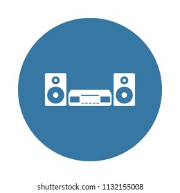 acoustic system icon. Element of party icons for mobile concept and web apps. Badge style acoustic system icon can be used for web and mobile apps